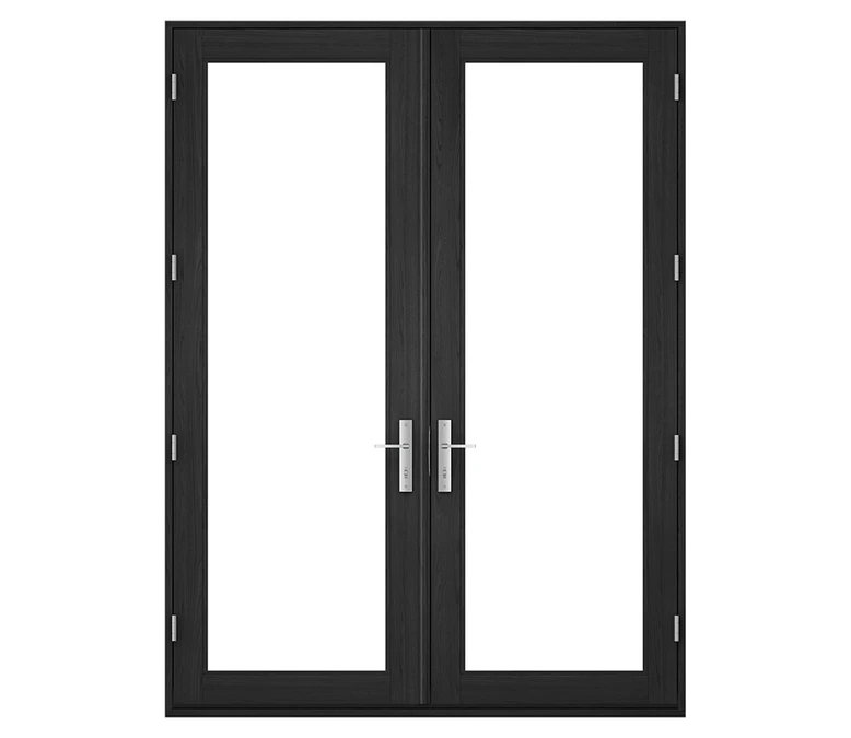 Pella Reserve Contemporary Wood Hinged Patio Door in Casper